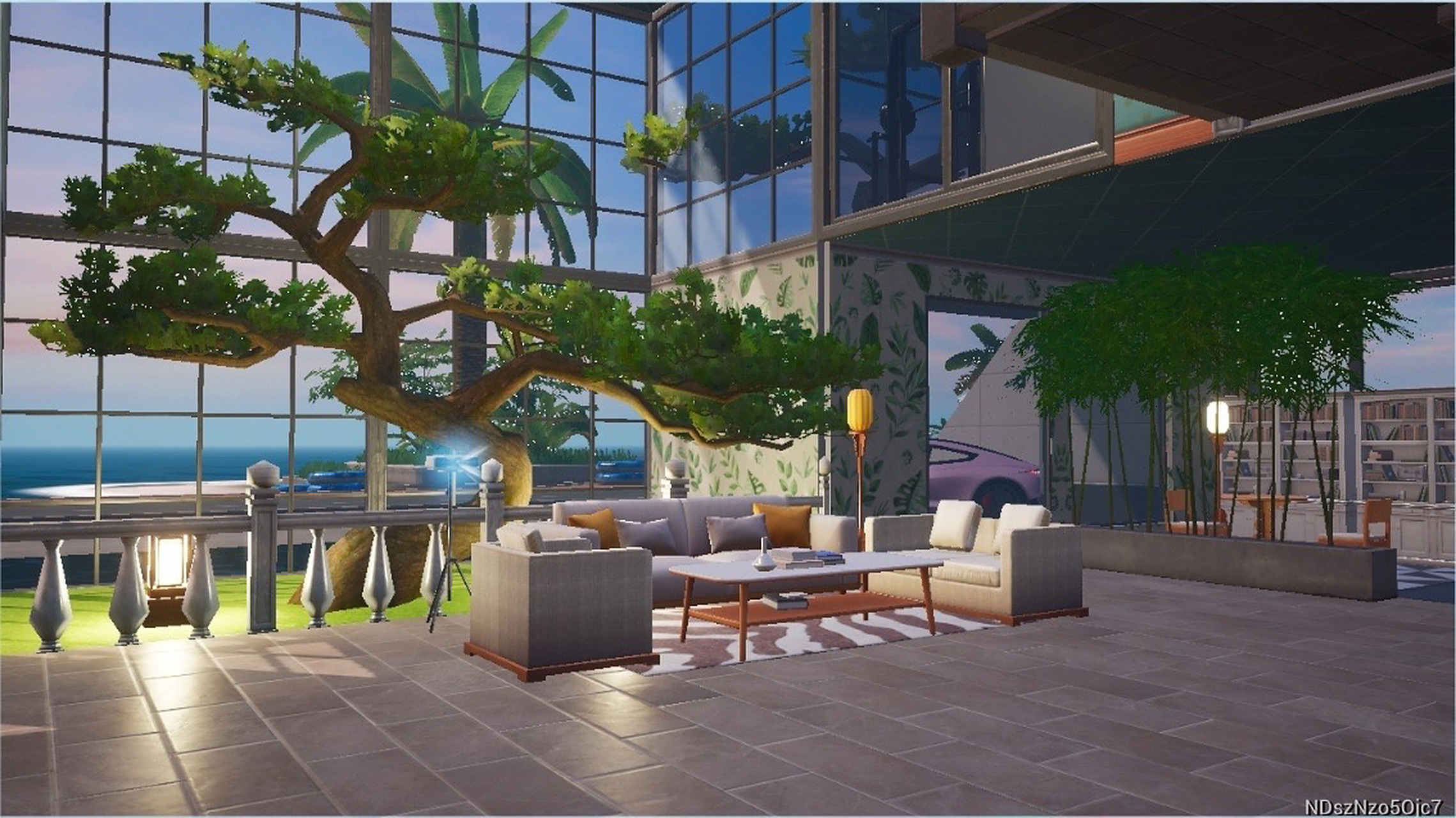 和平精英家园模式15级玻璃别墅 还有很多细节我没完善 家园币实在不够