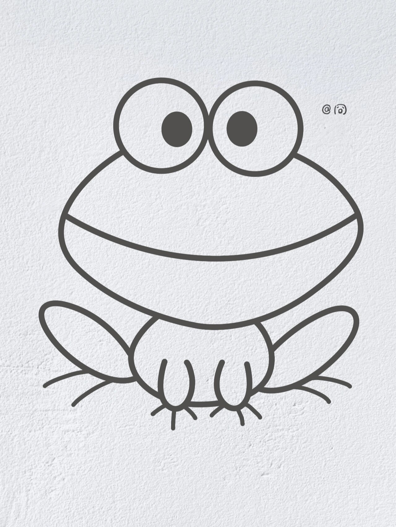动物简笔画之可爱的小青蛙(内附过程图)