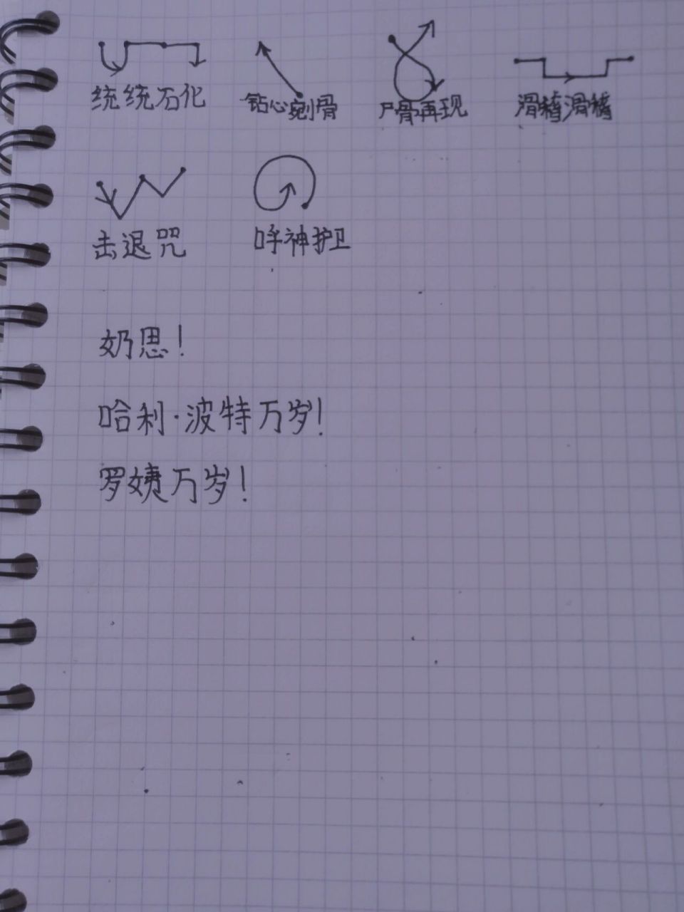哈利波特咒语手势 下一期发哈利波特咒语英文读音谐音959595