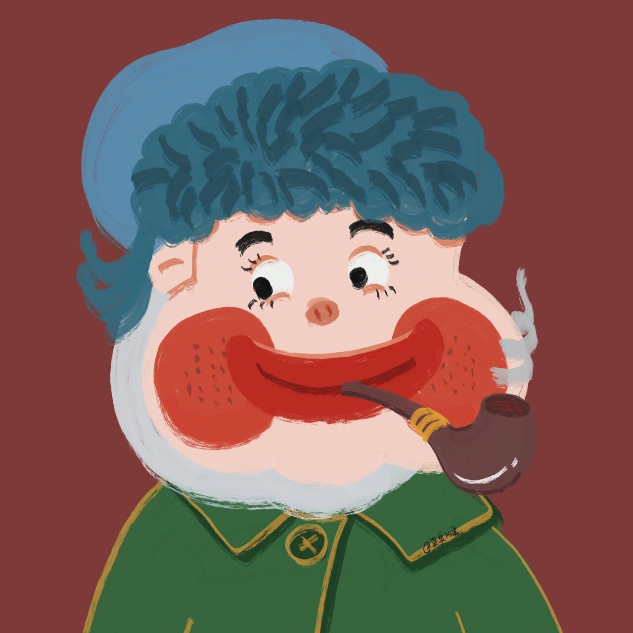 丑萌情侣头像|梵高自画像与珍珠女孩 名画再创之梵高自画像图片均为