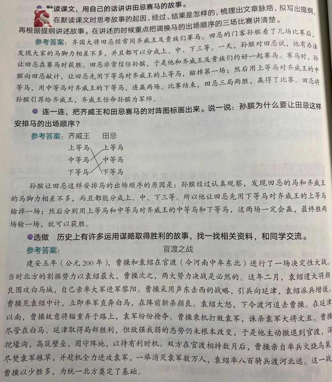 16课田忌赛马课堂笔记图片