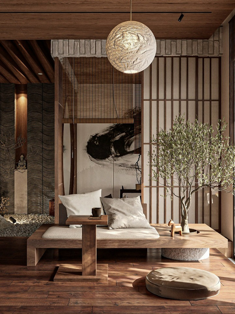 在家也能有"世外桃源" 『客厅设计 客厅装修 禅意茶室』*在快节奏的