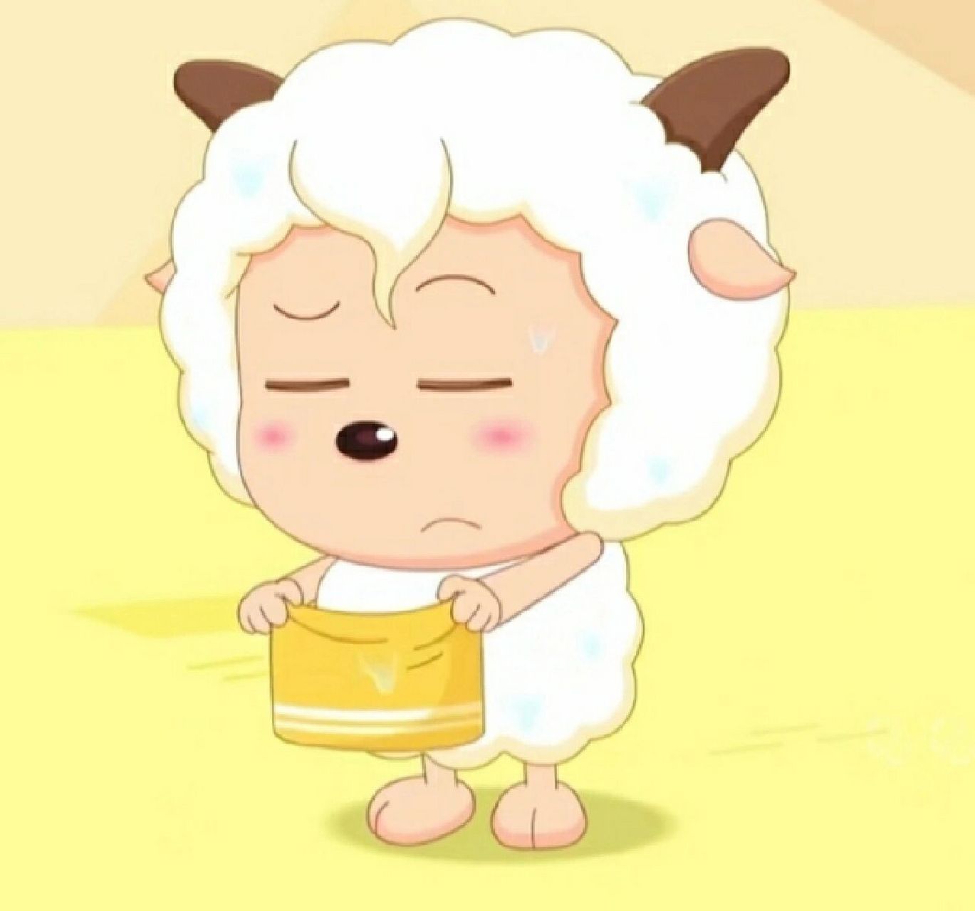 懒羊羊的发型怎么这么眼熟呢～ 喜羊羊:"和我同款发型?有眼光,我真帅!