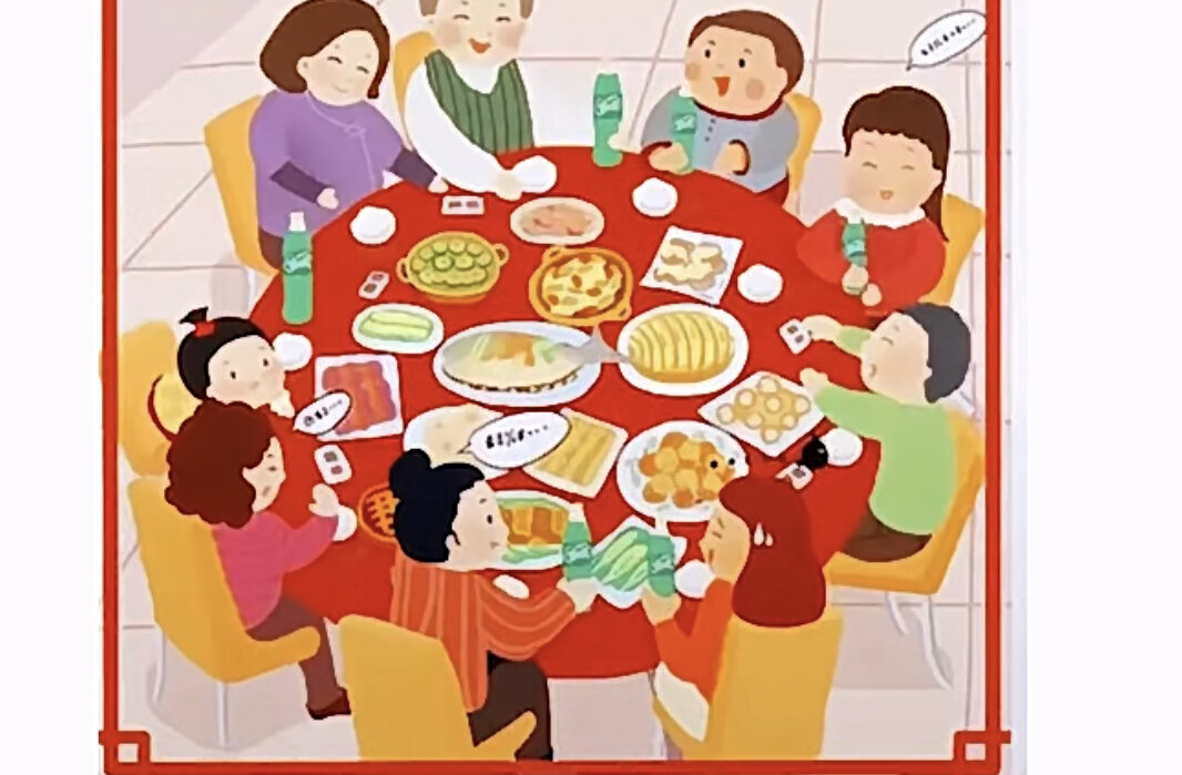 看图写话第85篇《年夜饭》 一,看图写话四要素 1.