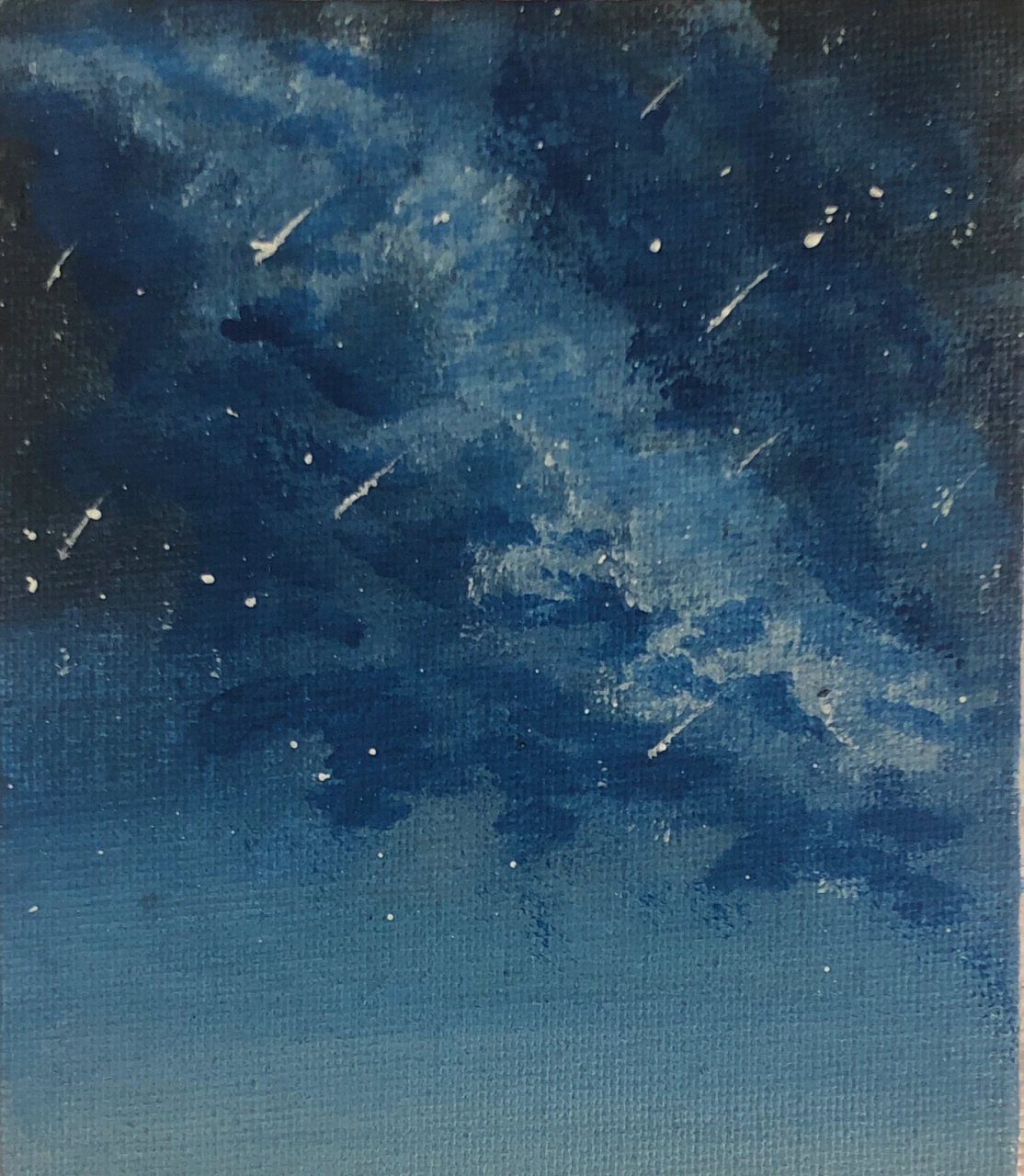 丙烯画(流星雨)