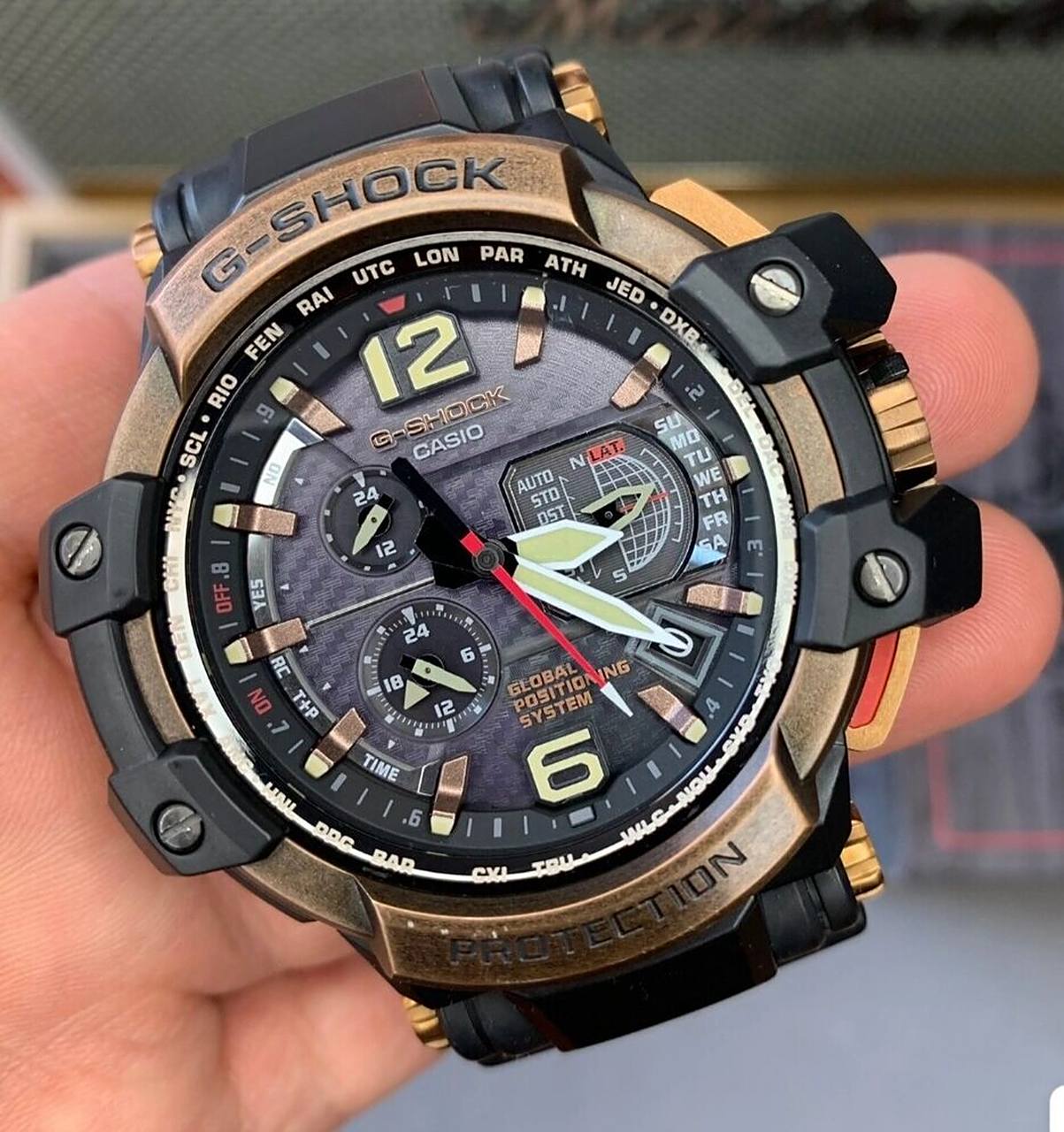 卡西欧g-shock,gpw1000超级玫瑰金大空霸 2021年利用生日的借口,我买