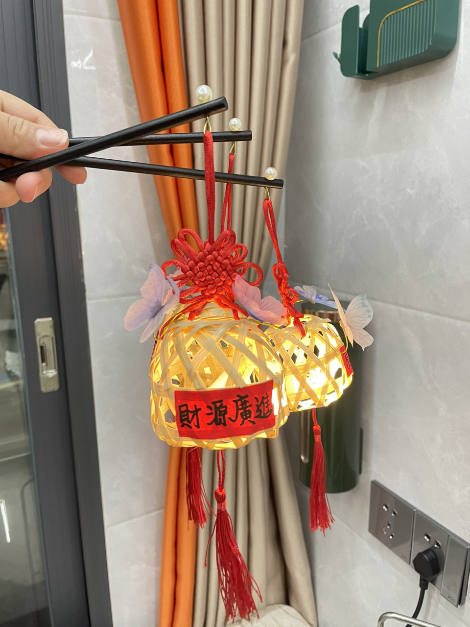 潮汕竹编蝴蝶款小灯笼 原创首作 拒绝大众款7515做不一样的款式