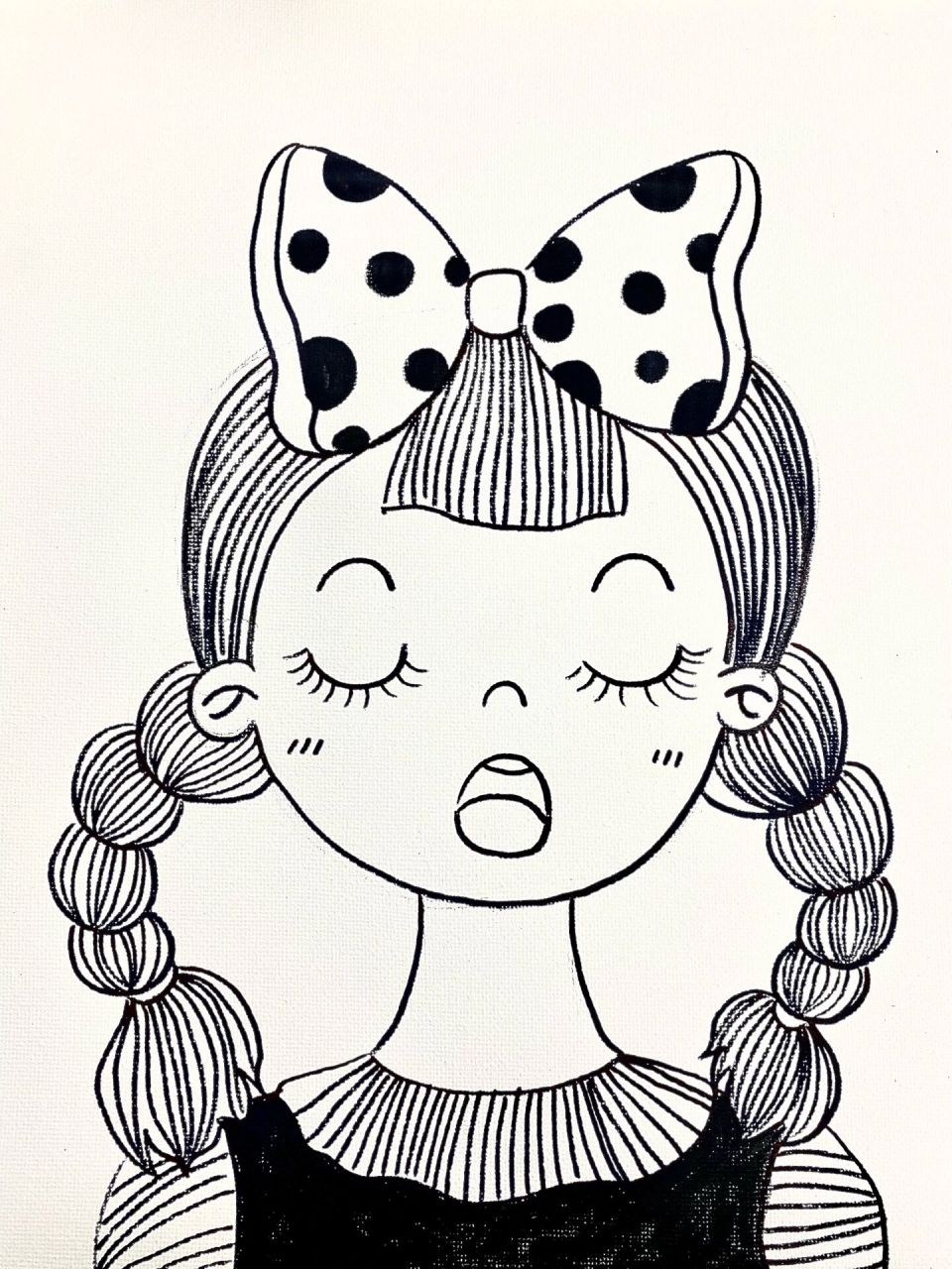 线描版人物简笔画头像