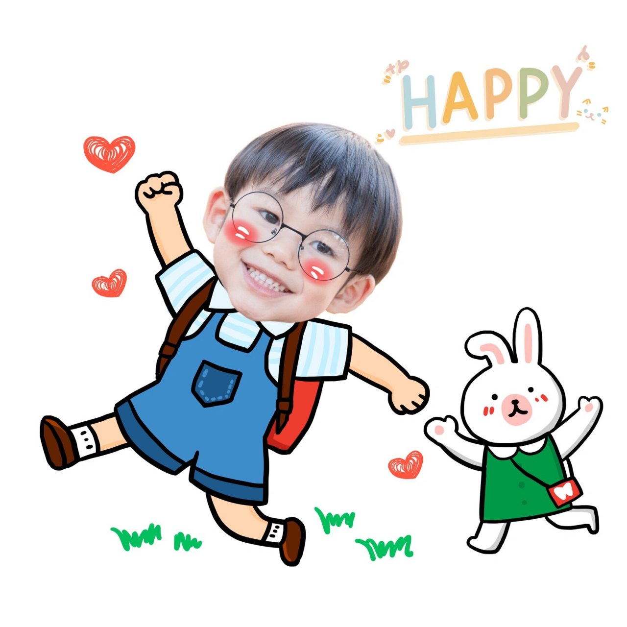 👶宝宝卡通大头贴 | 附加教程 这组大头贴真的太可爱了,只需要准备