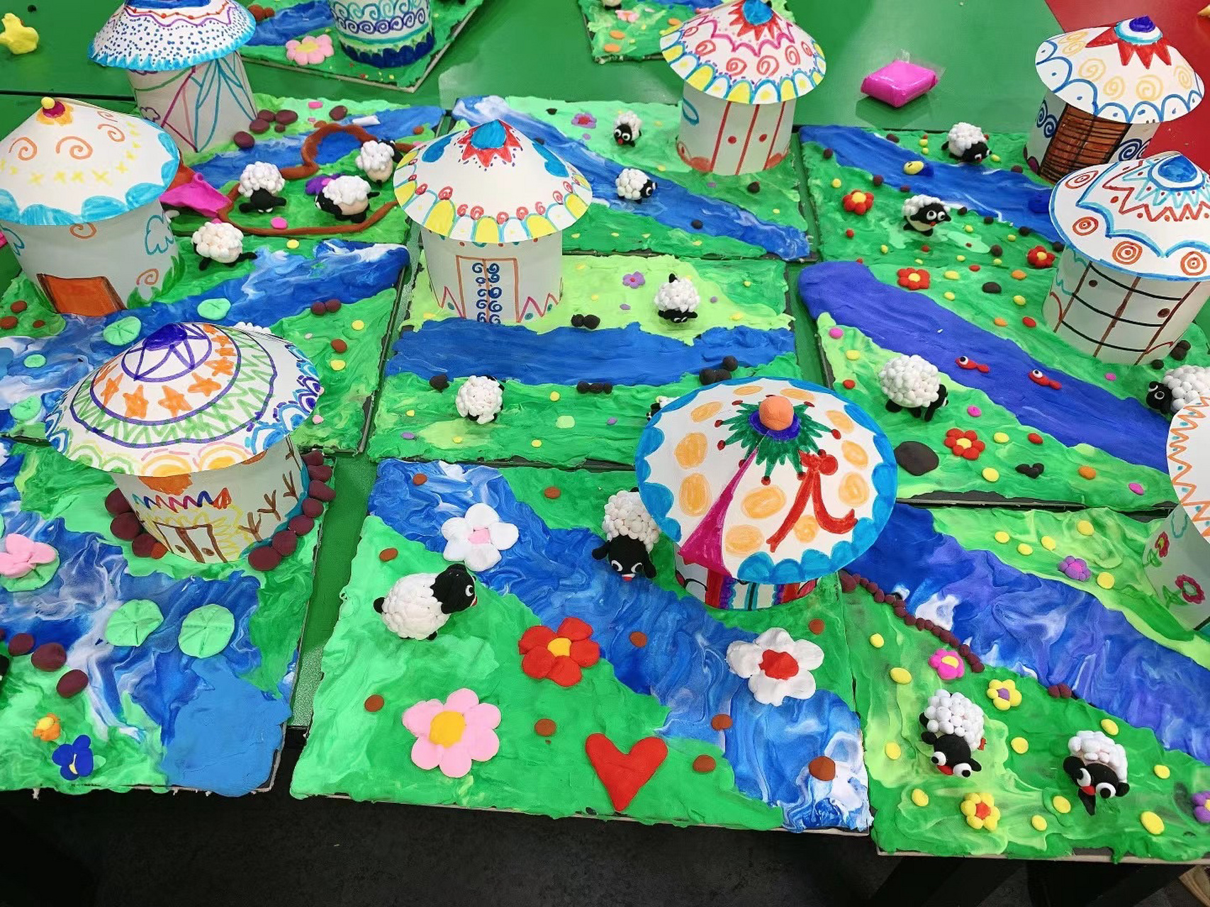 粘土 蒙古包 一年级 幼儿园大班粘土手工课