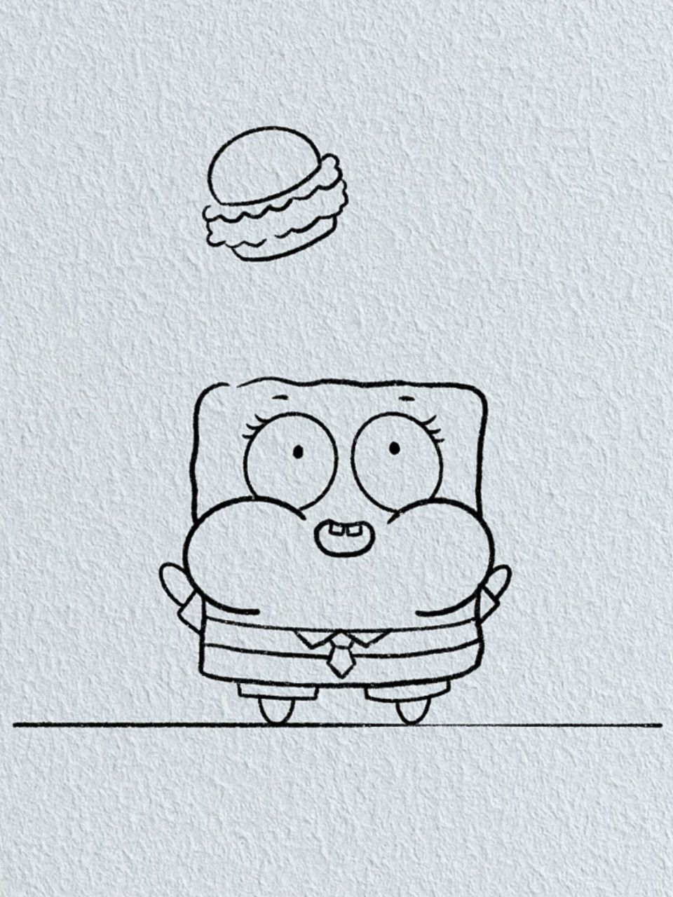 来个美味的蟹黄堡吗伙计/简笔画教程 欢迎光临蟹堡王餐厅 临摹