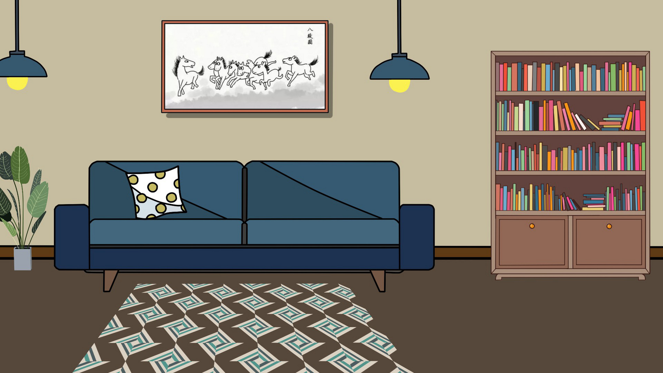 沙雕动画场景素材 刚做的非常好看