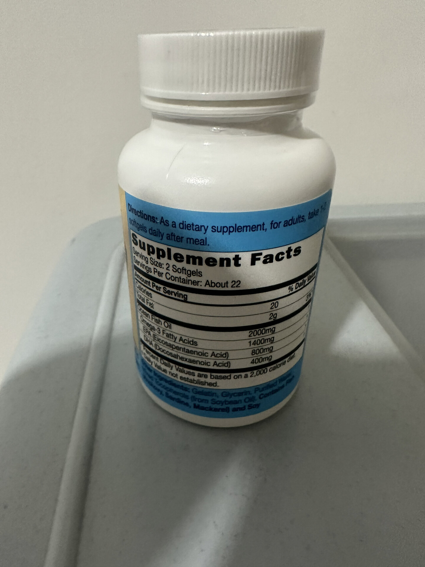 特强奥米加3深海鱼油 隔天就收到,送给老人吃的,小朋友一直有吃她家的