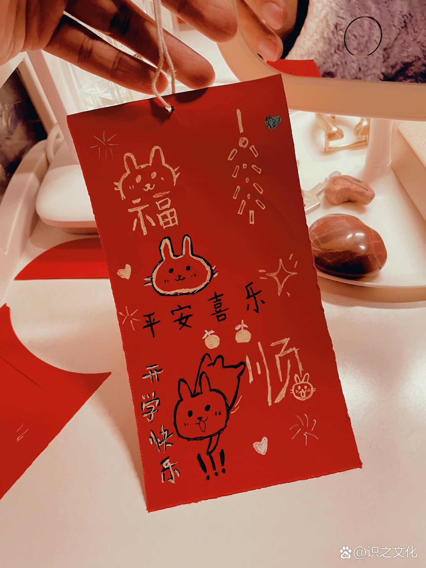 幼儿园手工|新年祝福卡05