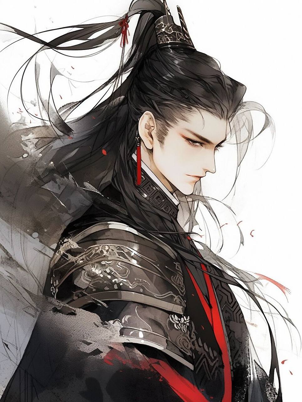 古风少年将军头像壁纸 这张脸是ai理解下的嬴政