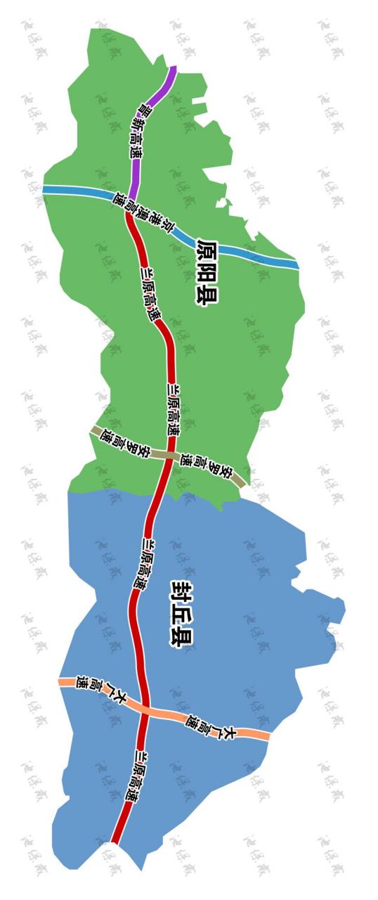 兰原高速(封丘至原阳段)示意图.