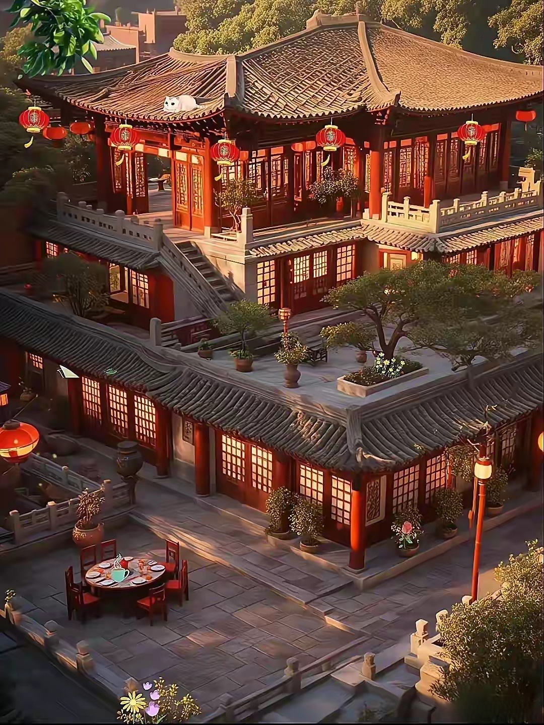 人问寒山道,寒山路不通. 夏天冰未释,日出雾朦胧