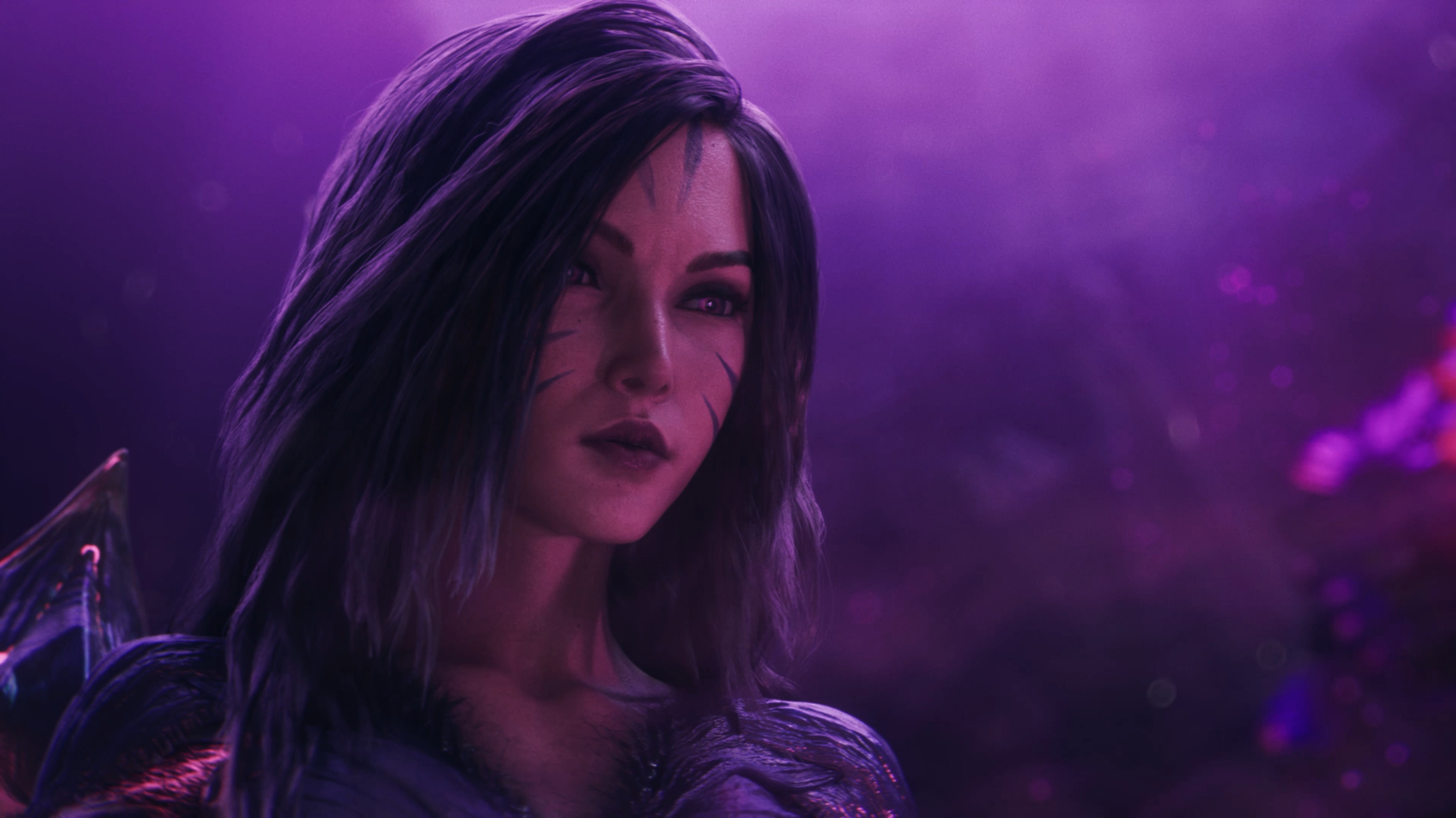 lol虚空女皇原画# 【cg卡莎高清壁纸】"卡莎,记住这个名字.