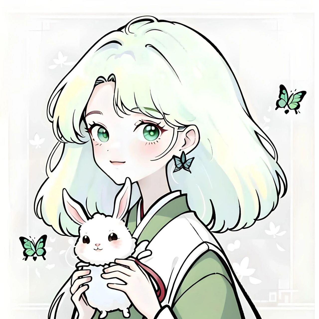 头像-十二生肖之卯兔92 很多人想看的小兔子91来啦   绘图 world