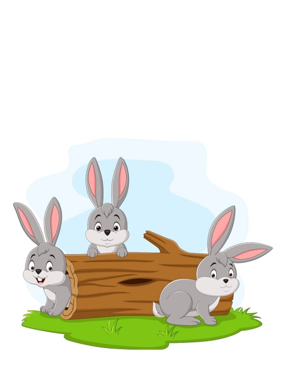 免抠元素|可爱的卡通兔子矢量插画 🐰可爱的大白兔又来了哦!