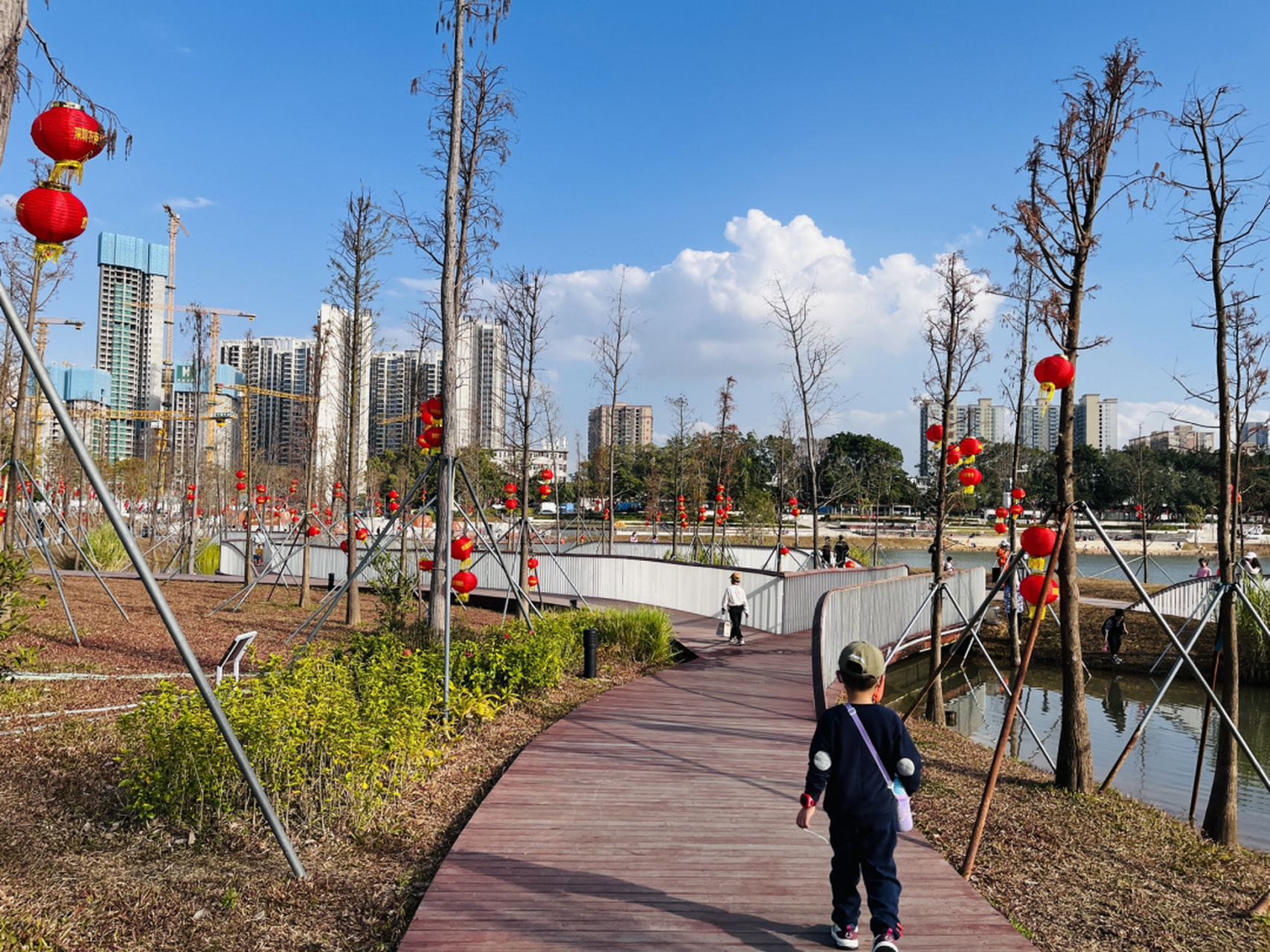 深圳沙井定岗湖公园 下午4点多出门真的太舒服啦!