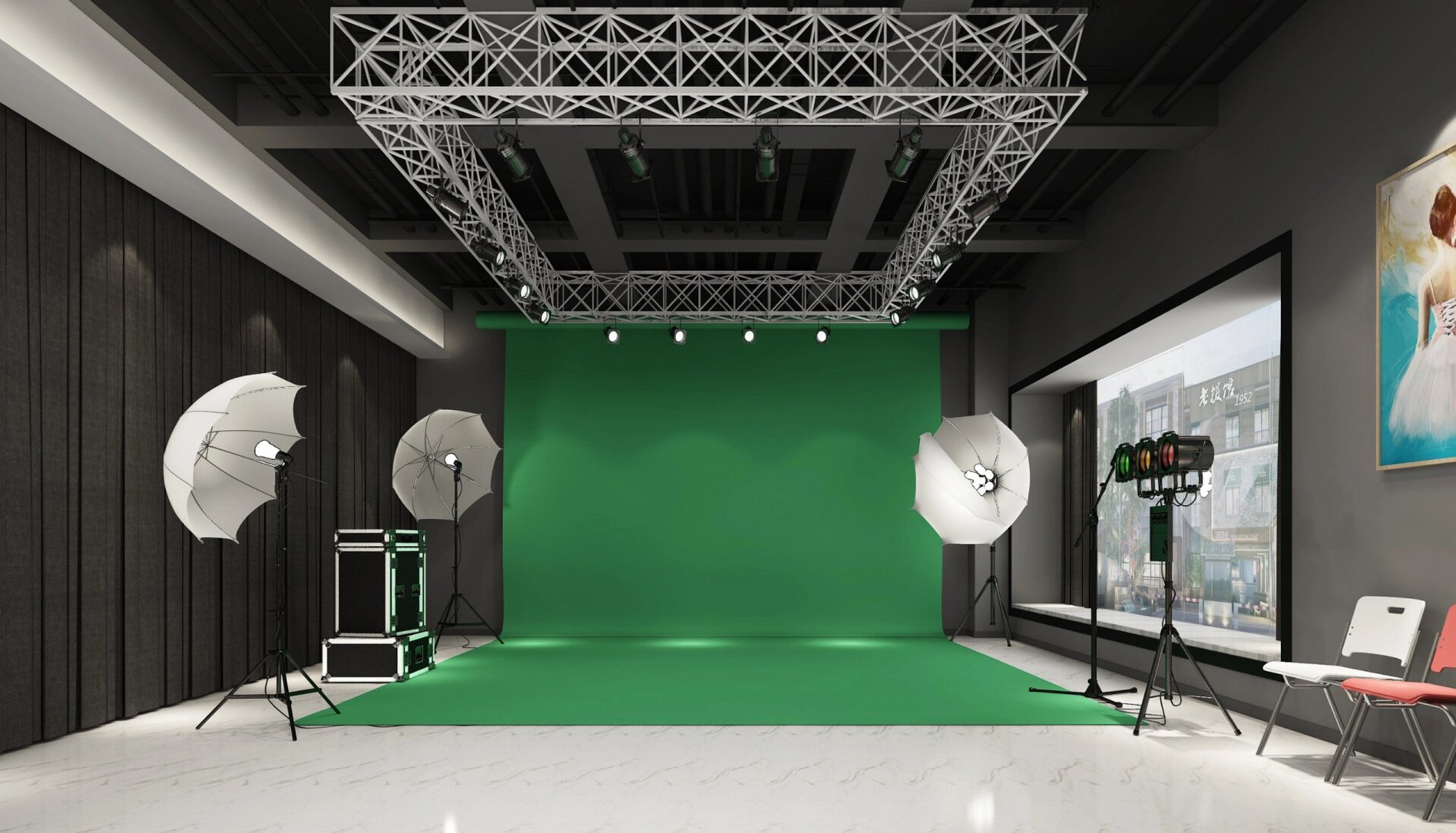 看似简单其实一点都不难的绿幕直播间设计