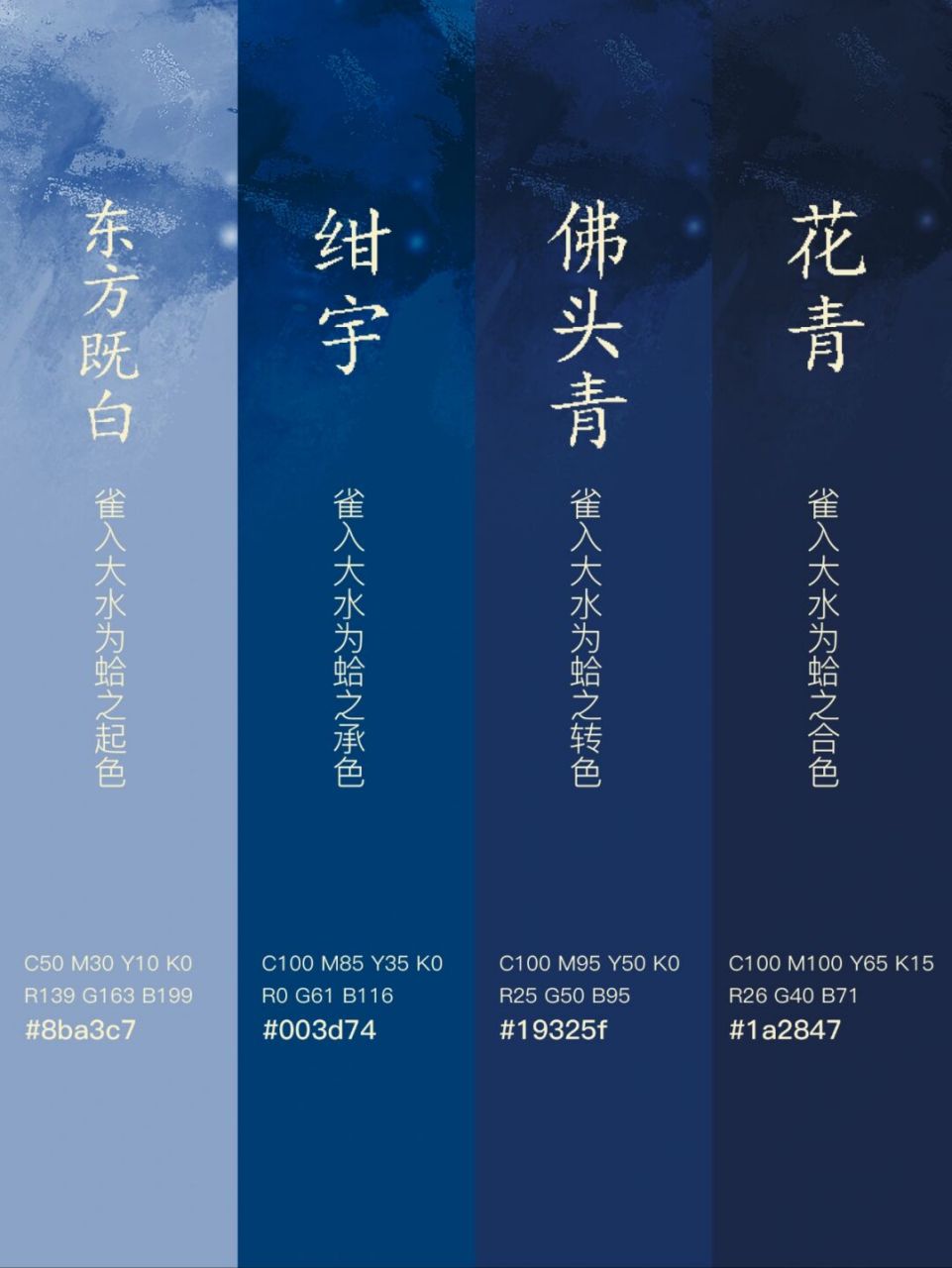 24节气|中国传统色|寒露 东方既白-雀入大水为蛤