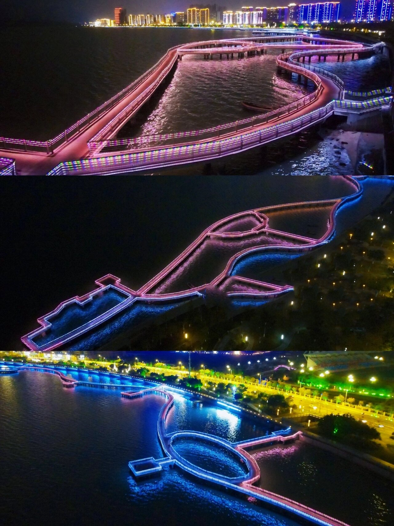 汕尾新晋网红打卡地90星光广场-海上栈道 汕尾的品清湖大海上98