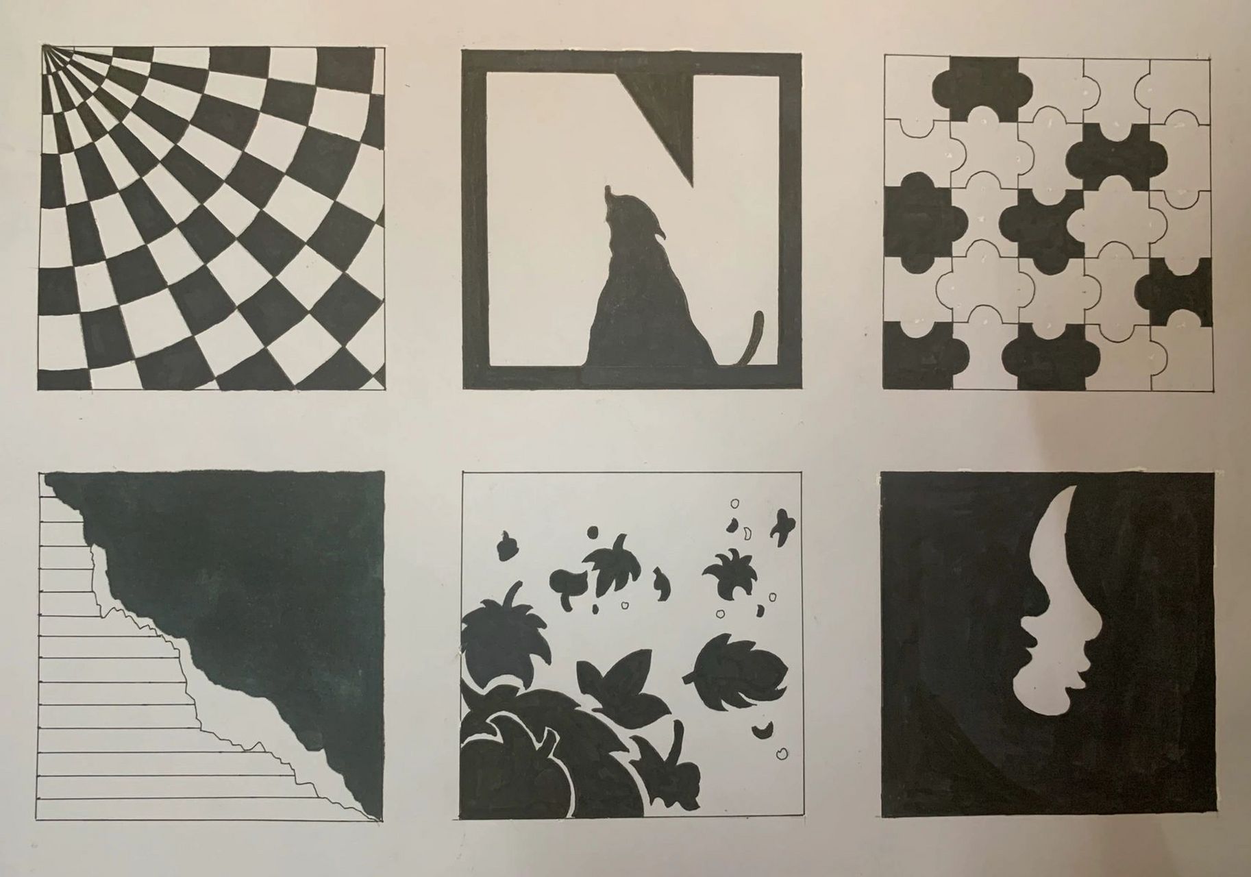 图形创意作业/点线面 图一:点构成 图二:线构成 图三:面构成 可借鉴抄