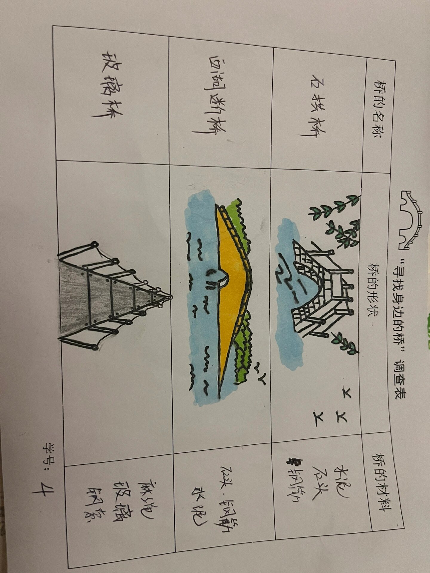 桥的简笔画