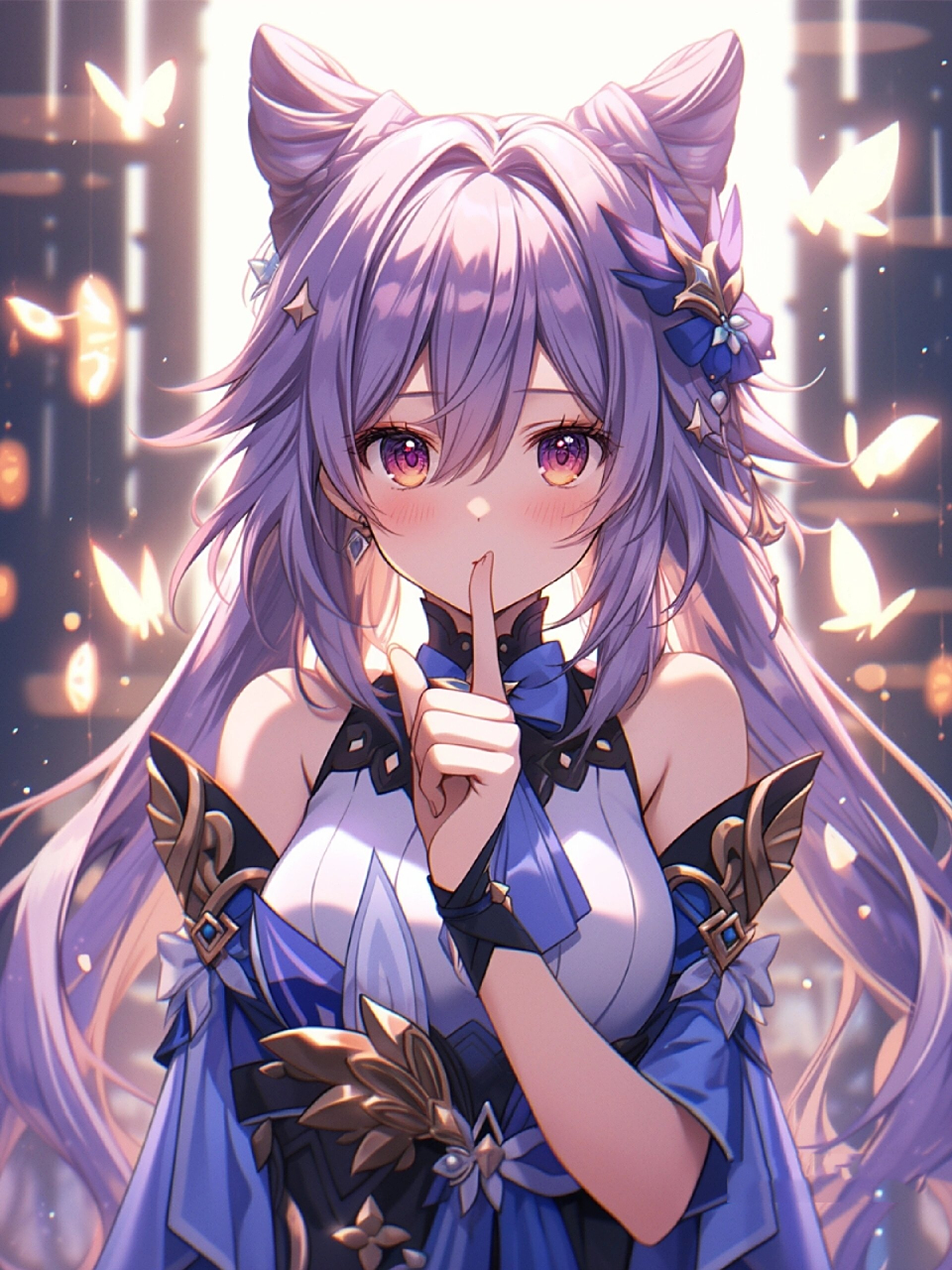 【原神壁纸】刻晴|永远相信美好终将相遇 刻晴如月清冷照,眸光如水映