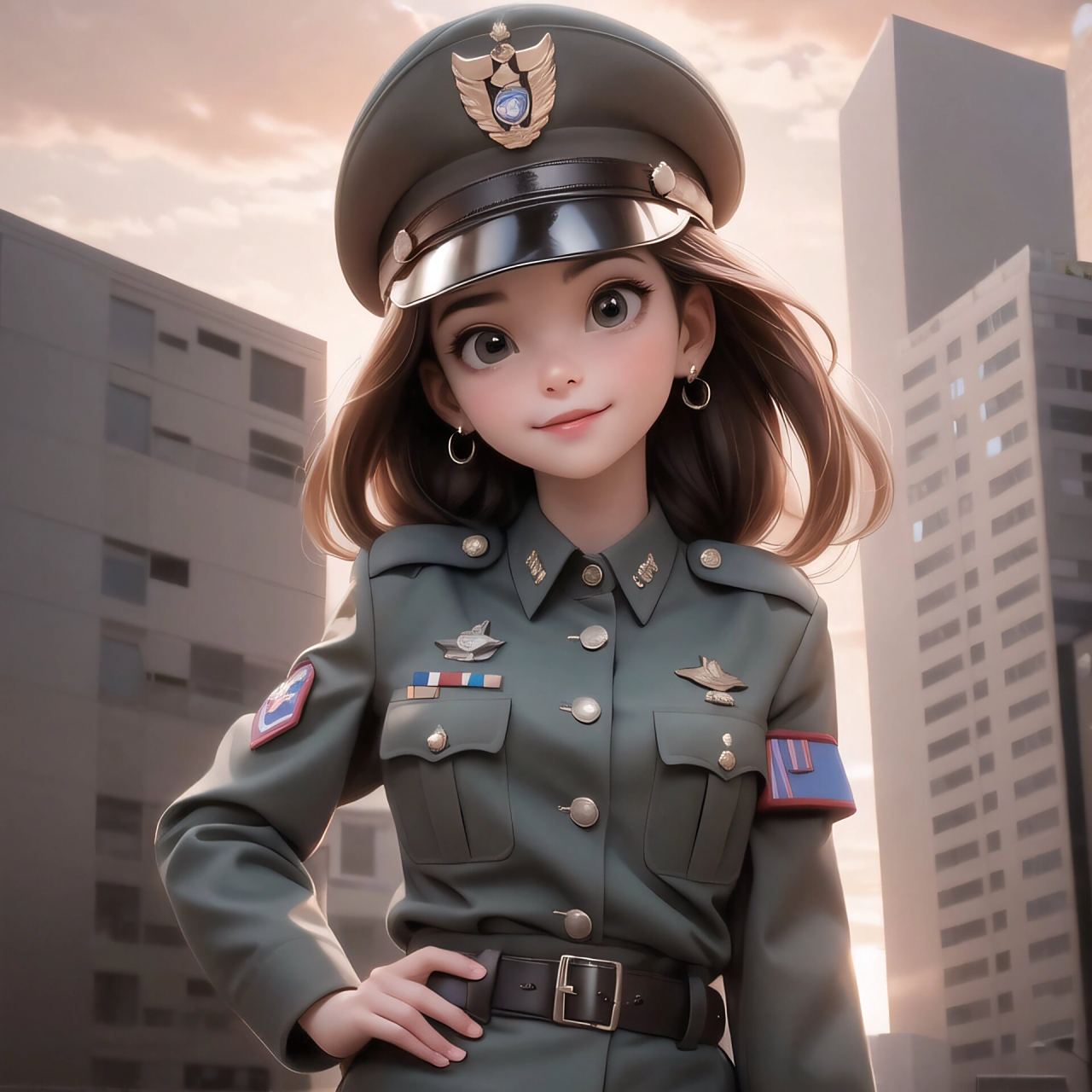 英姿飒爽的你们05女军装头像7315女生迪士尼风 原创图片,97