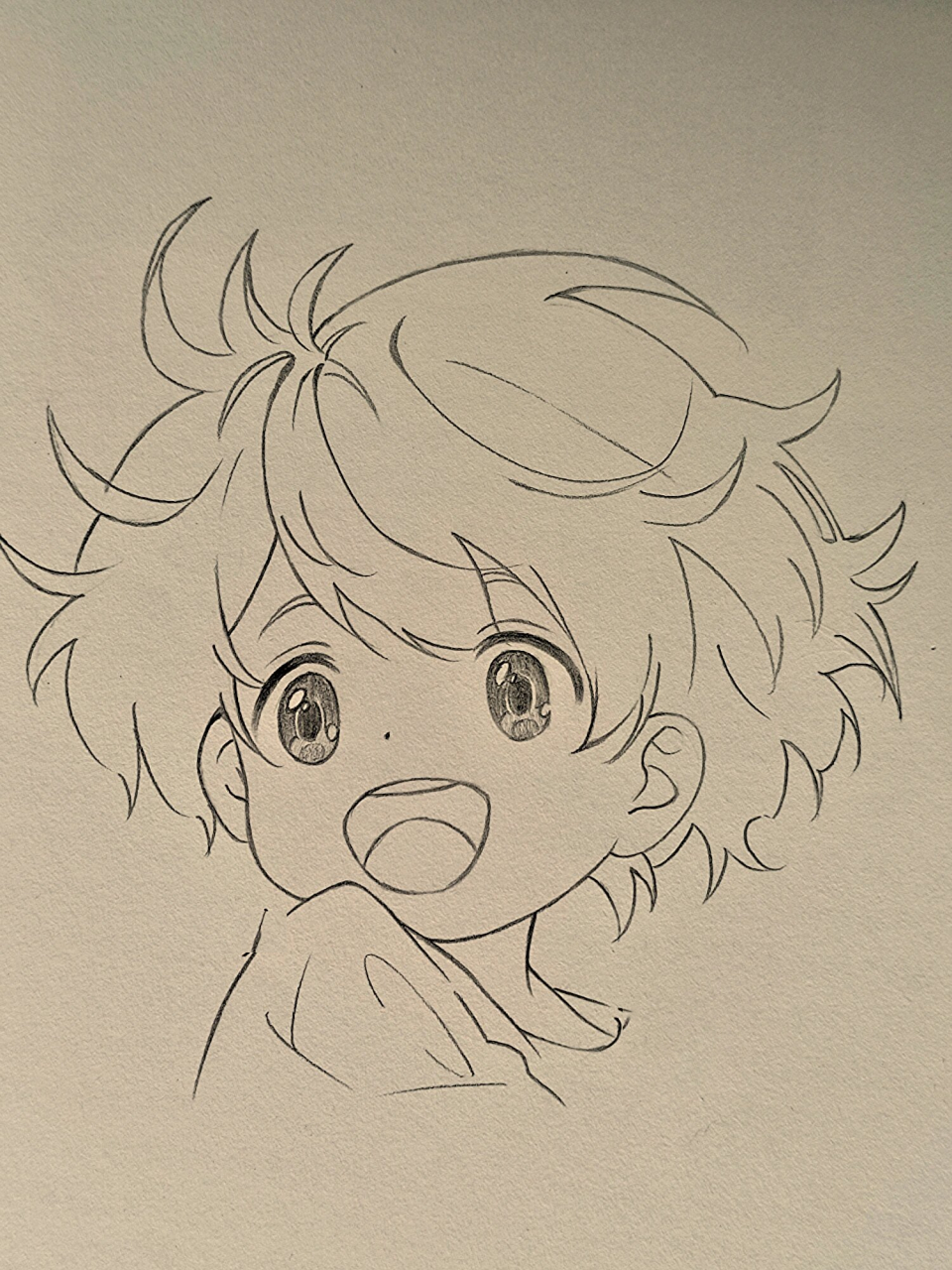 可爱动漫男孩绘画