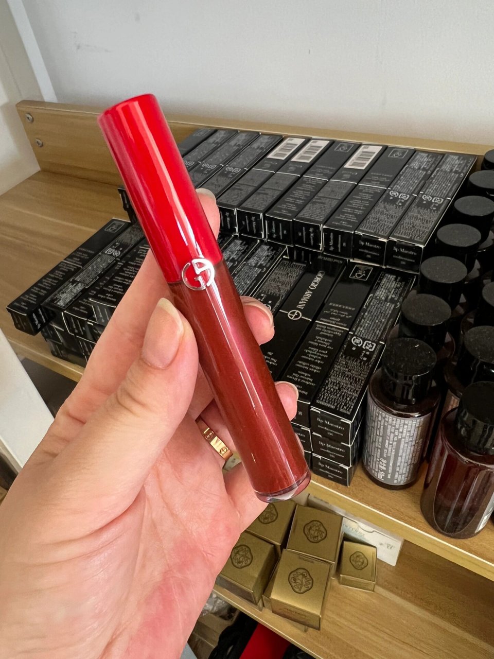 78丝绒碎钻大小姐,钟楚曦同款阿玛尼唇釉216 阿玛尼也太会了吧,96