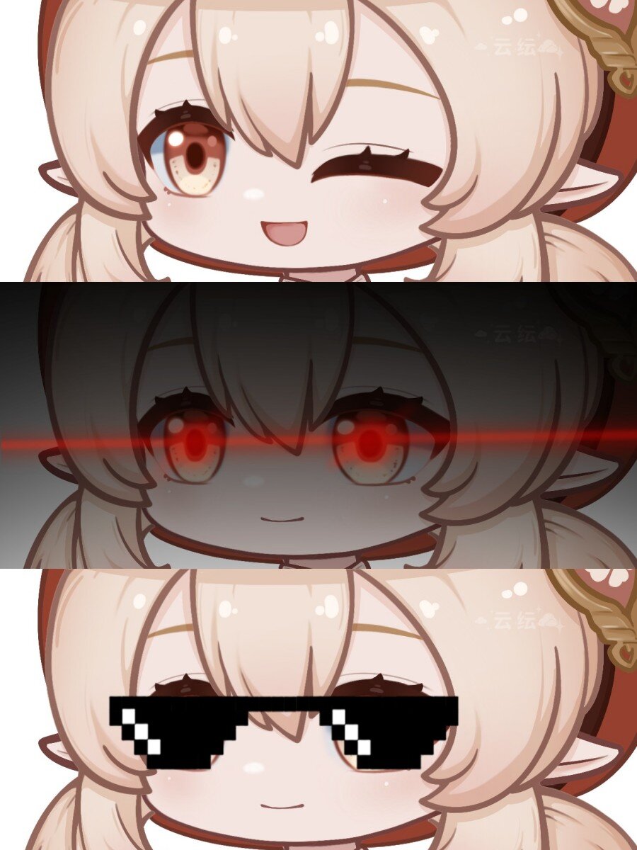 一组可莉表情包 又可爱又屑的小可莉尊嘟太可爱啦! cr:loft