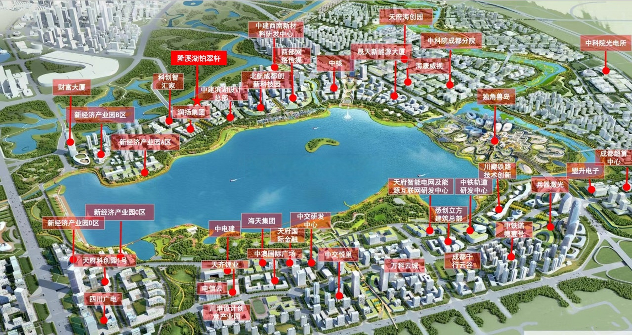 成都楼市# 兴隆湖产业图/规划图.