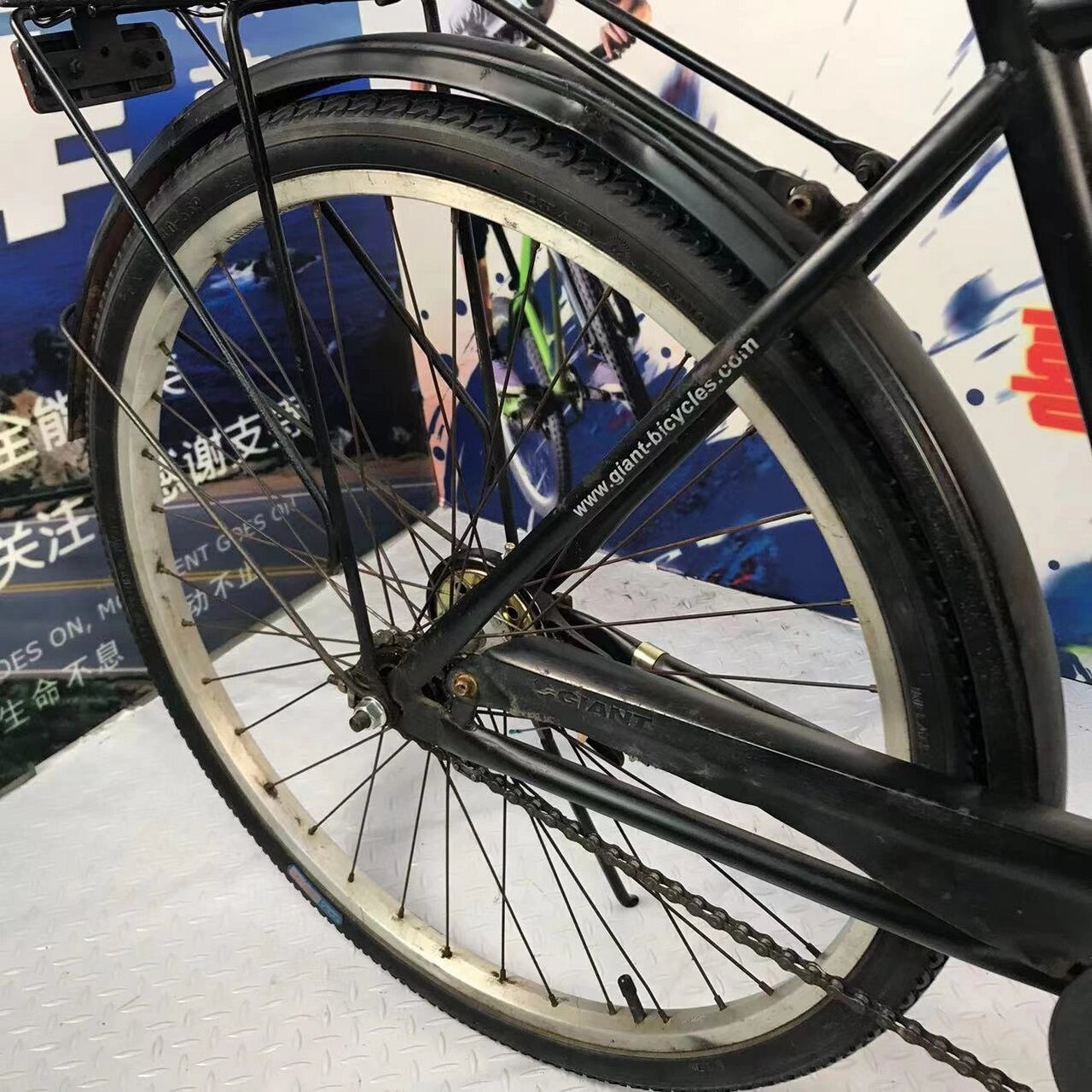 捷安特 捷安特26寸单速通勤自行车,整车不新,追求新的绕道,整车以保养
