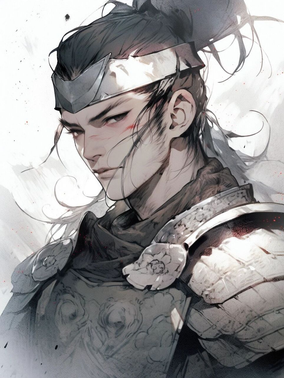 古风少年将军头像壁纸 这张脸是ai理解下的嬴政