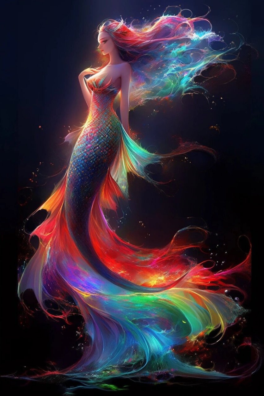 彩色系列美人鱼