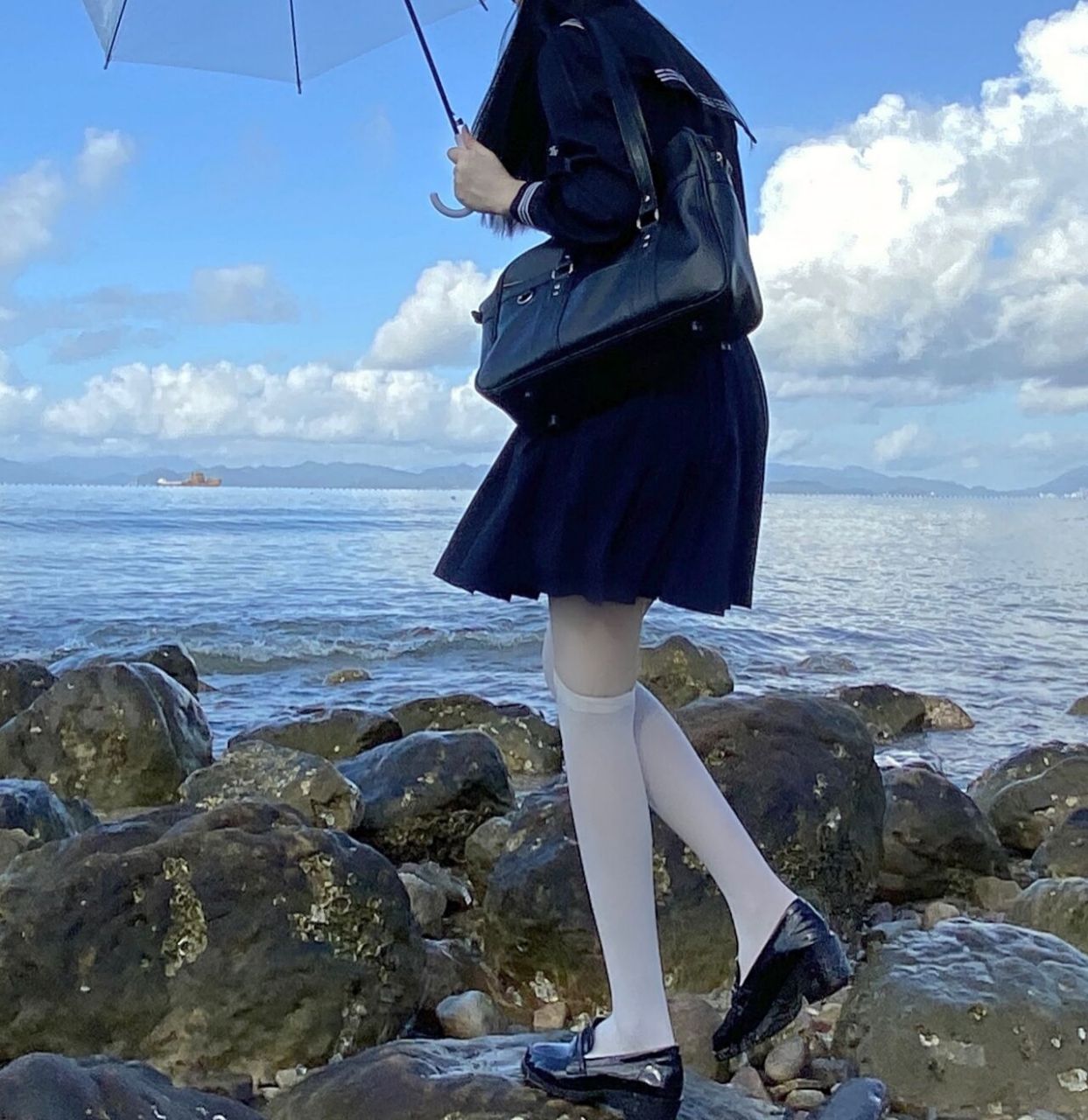 jk过膝白丝袜 夏日瘦腿神器~ 薄款过膝袜 白色搭配不易出错 jk女孩的