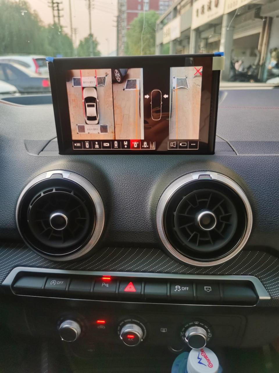 奥迪q2l,原车屏加装360全景行车记录仪