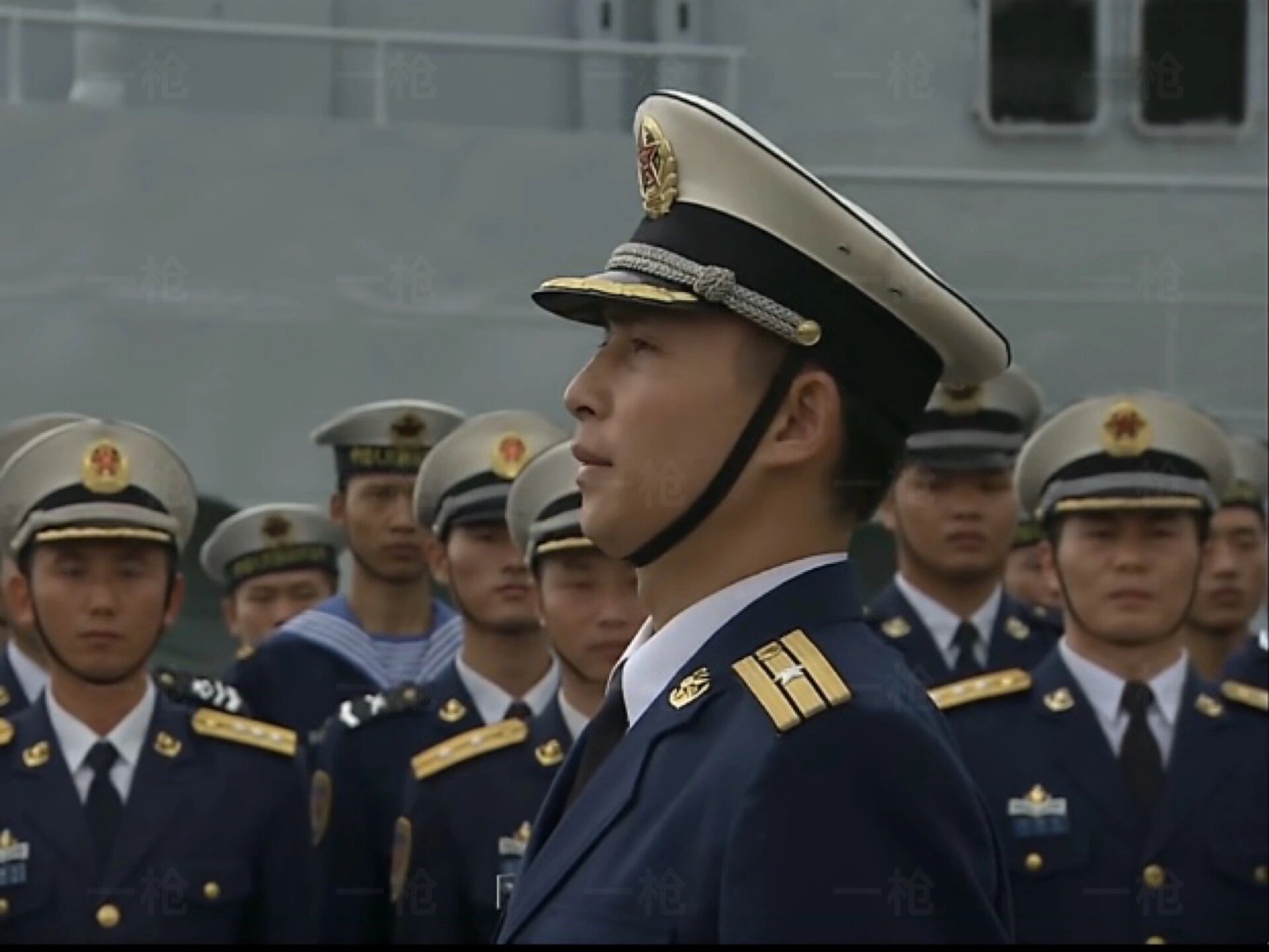 我军97式海军藏青常服,军官篇.驻港部队