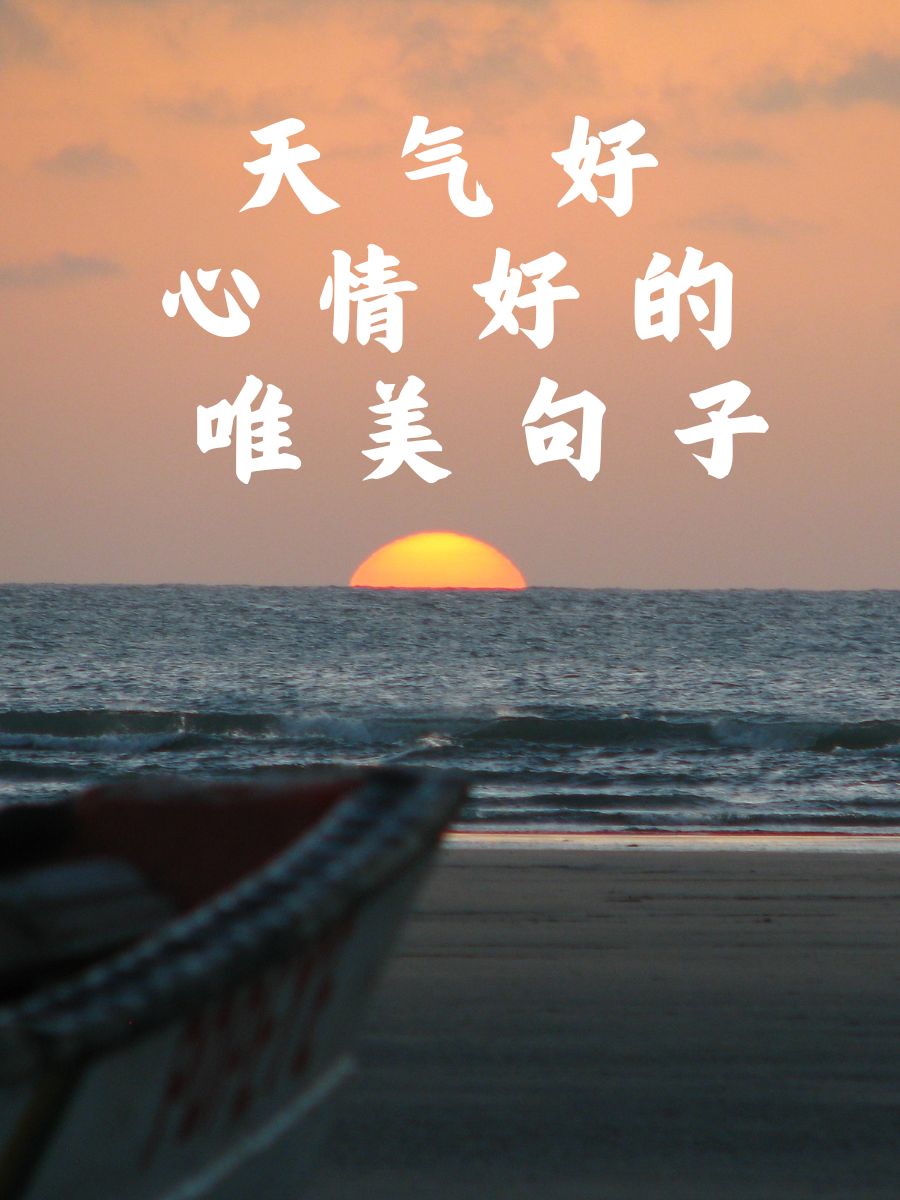 天气好心情好的唯美句子 阳光洒在脸上,心情都变得金灿灿的.