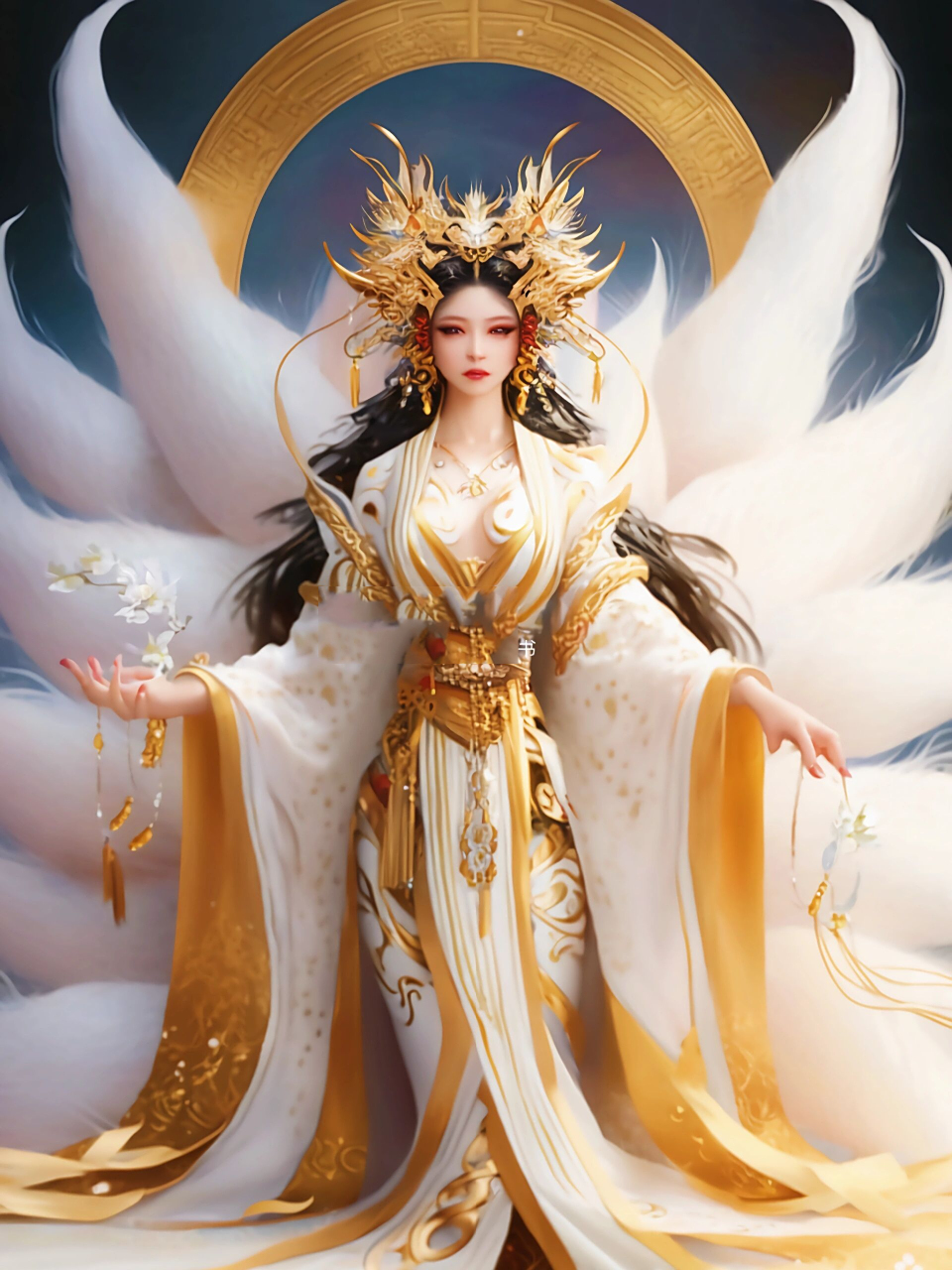 狐,也是最低的等级,狐狸的尾巴是一百年长出来一个,一直要长到九尾狐