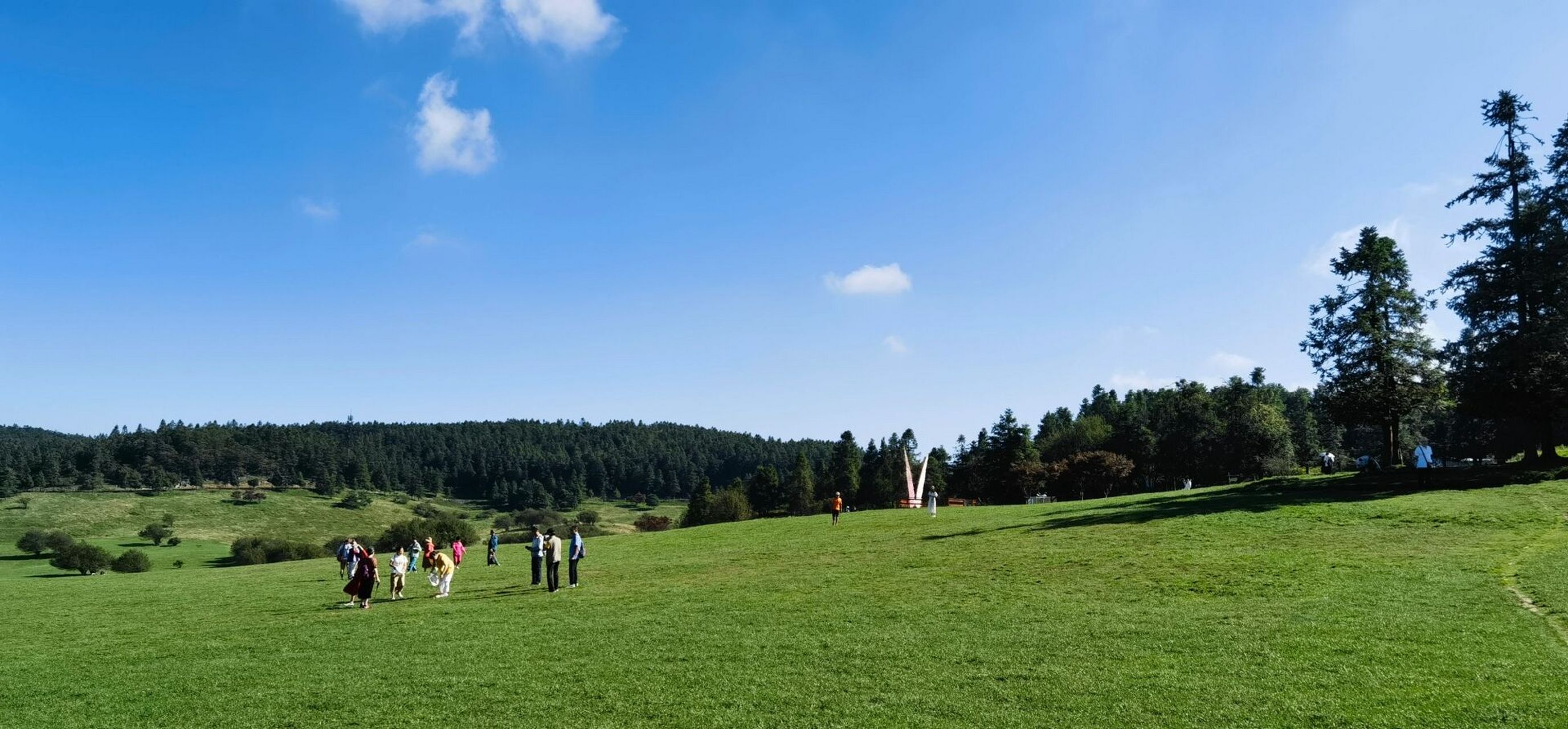 重庆游(三)武隆喀斯特旅游区—仙女山 进入仙女山景区,乘坐小火一路车