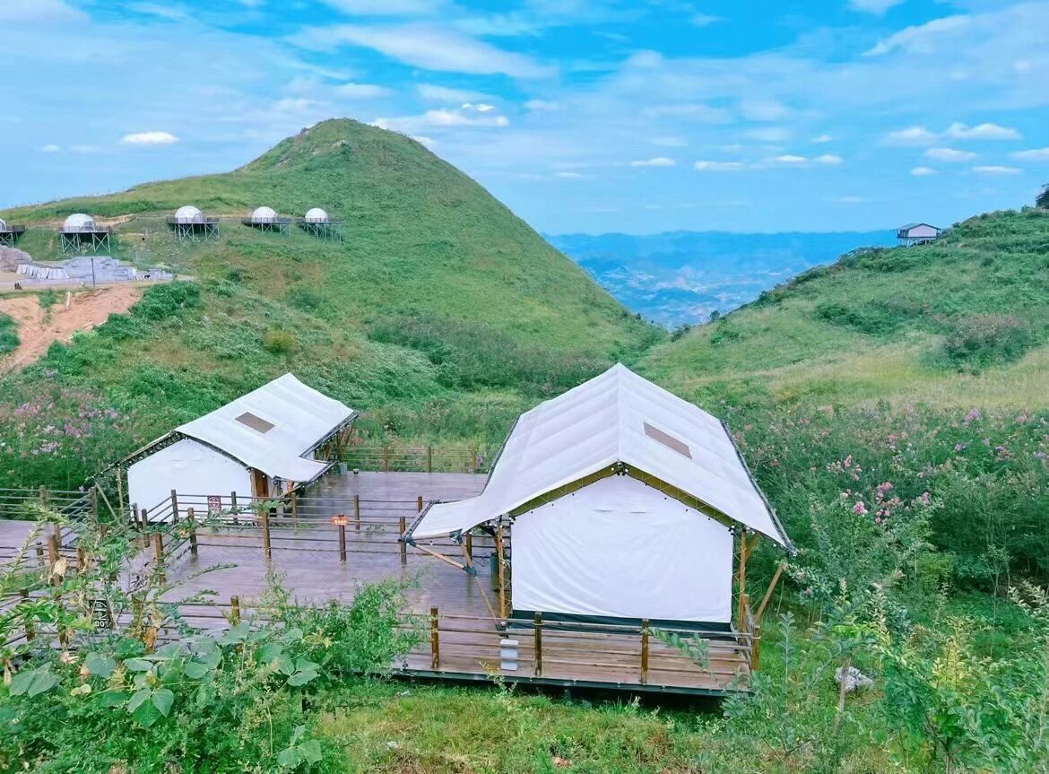 湘西八面山星空帐篷图片