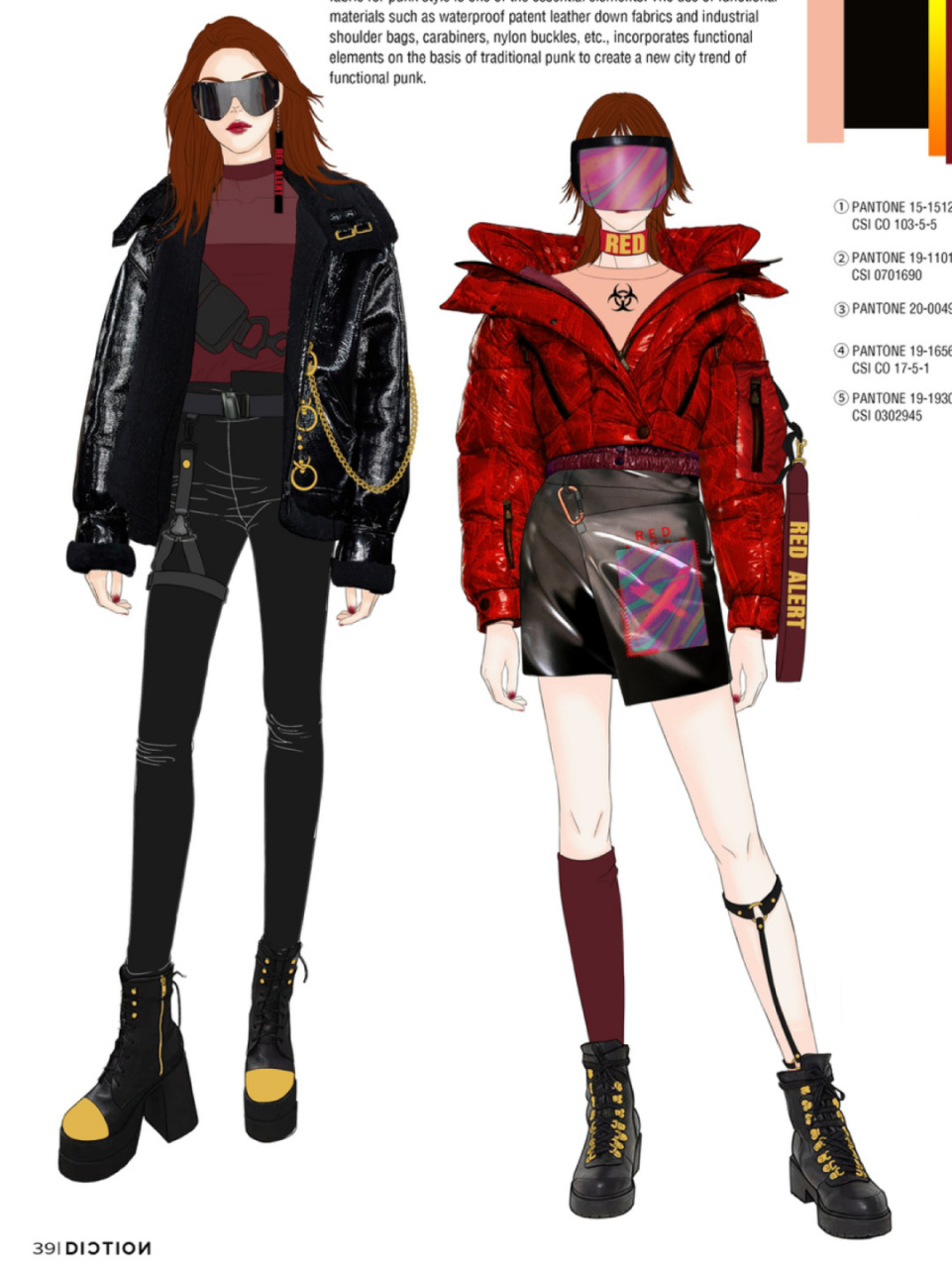 服装设计|这几张服装效果图我粉了7815 03这是蝶讯2021aw色彩