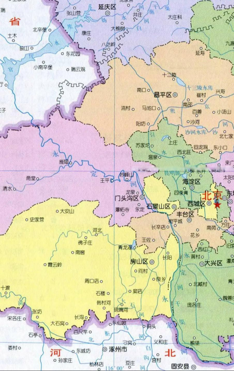 北京门头沟区和房山区的河流,往下游都要经过河北涿州,包括永定河