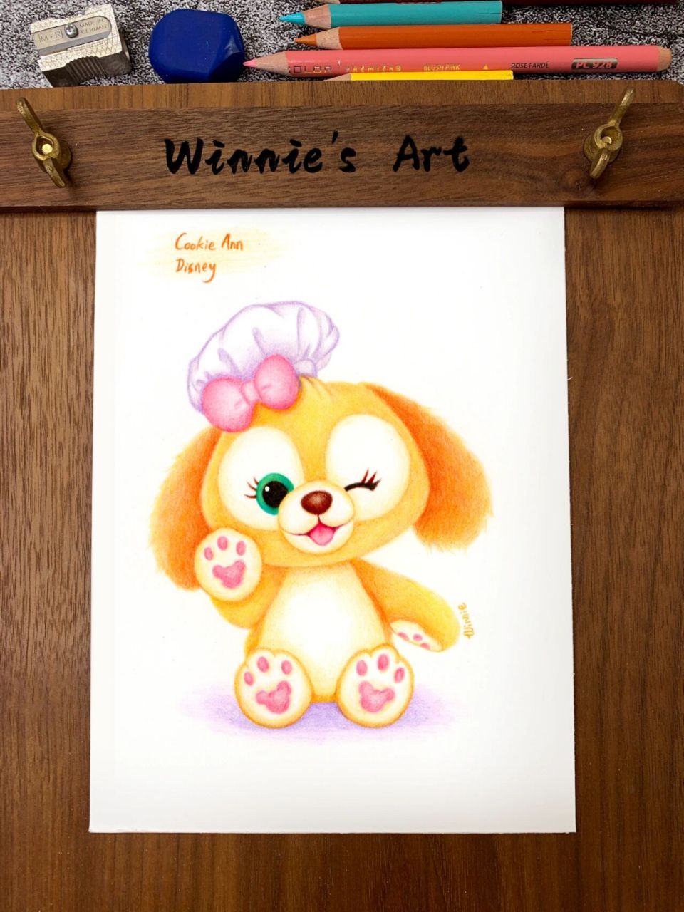 【手绘彩铅迪士尼七宝】可琦安/附线稿 老规矩:完整绘画过程视频在