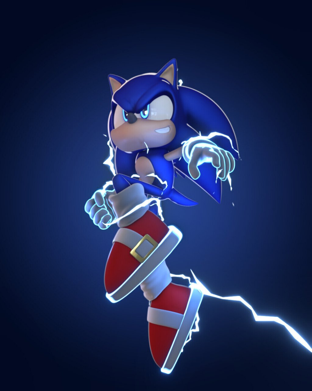 我是索尼克,一个充满超能量的蓝色小不点,从头到脚帅到爆,为了拯救我